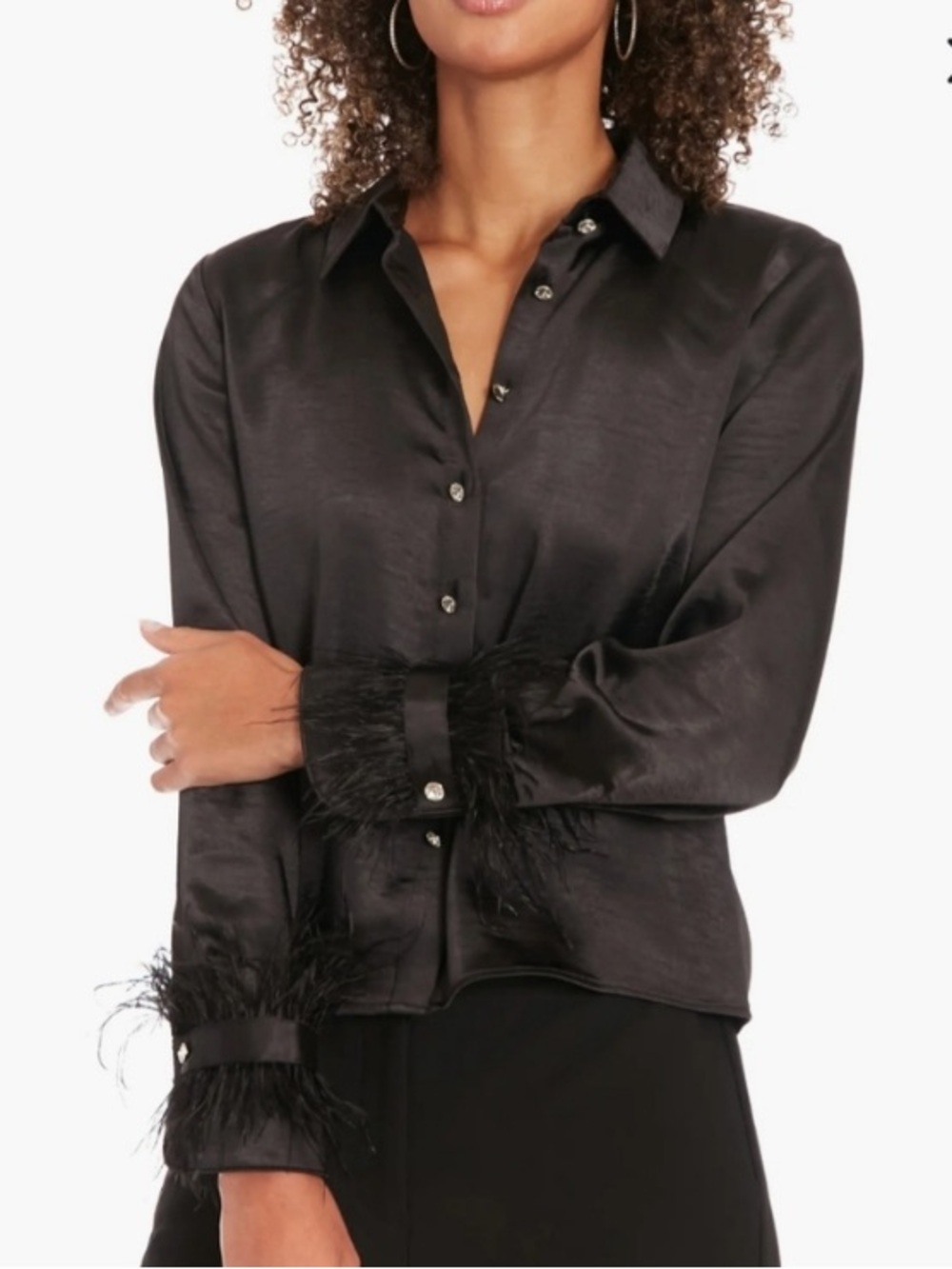 MUSE Beautiful Unique Button-down Top